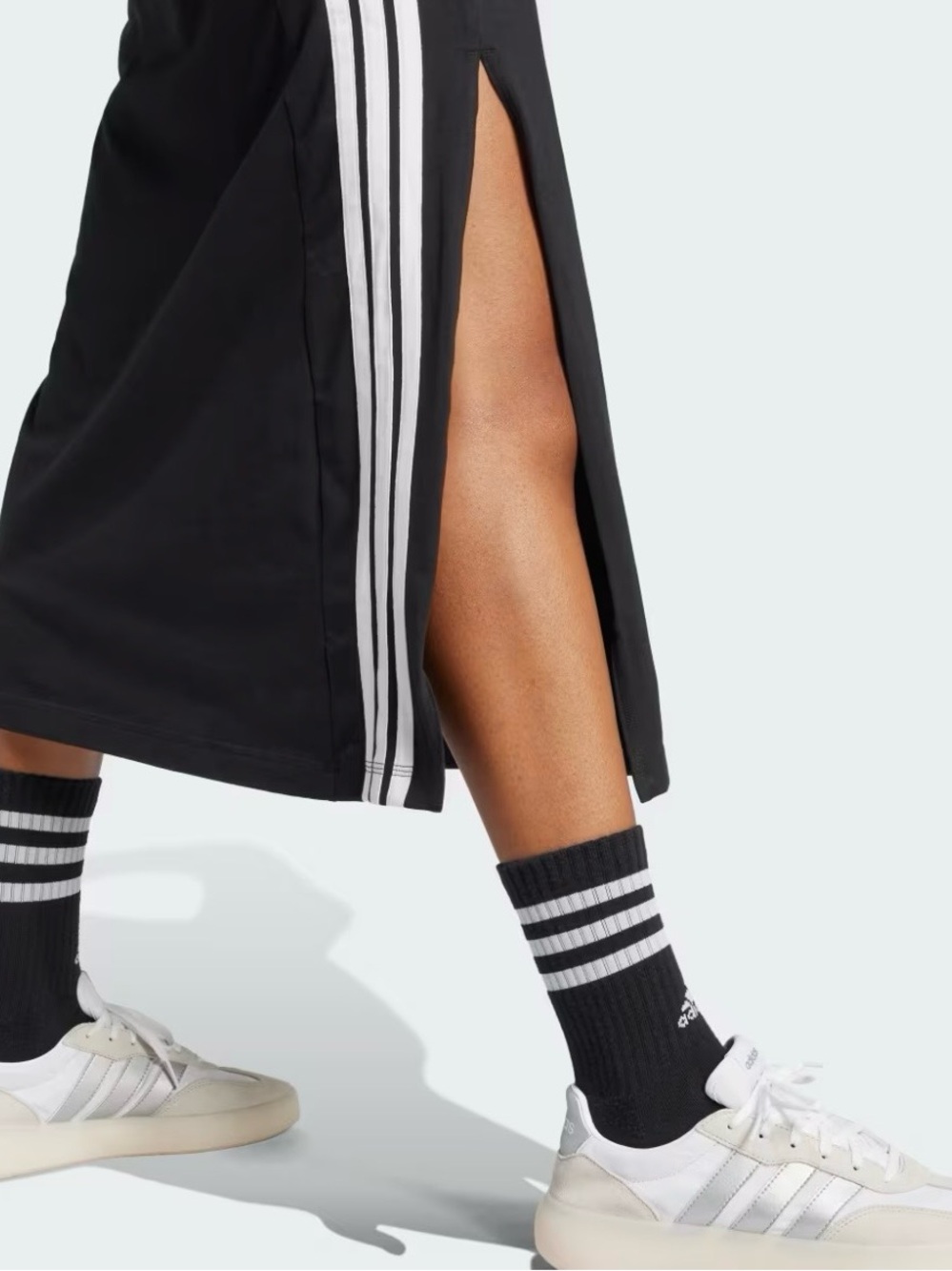 Adidas 3-Stripes Racerback Dress - Pink, Purple - Picture 6 of 14